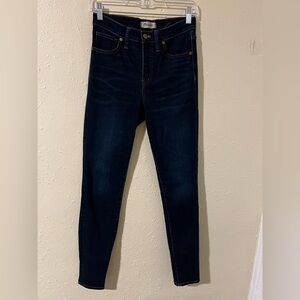 Madewell 9” High Rise Blue Jeans SKINNY 27 T